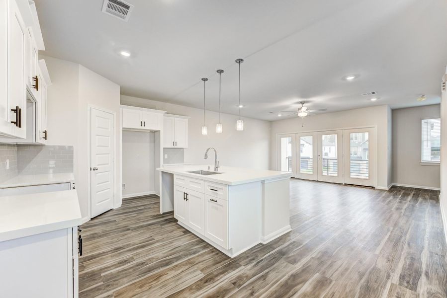 Furnished interior view inside a new home in Townsen Landing, Humble (Image 7).