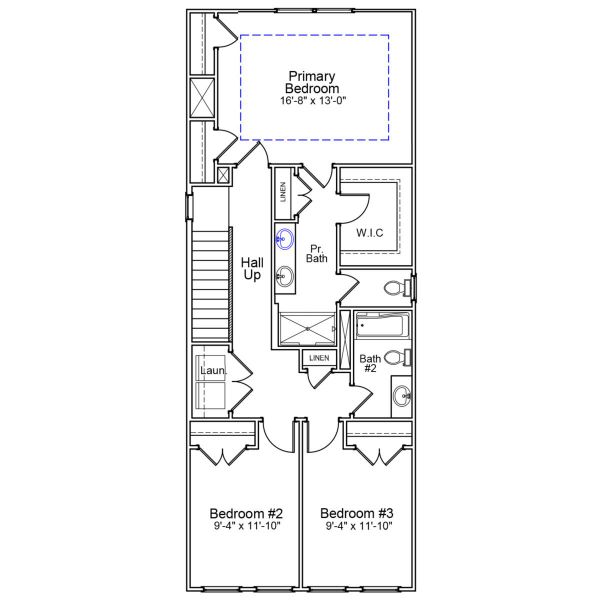 2D floor plan layout of this home in Laurinton Farms, Hopkins, SC (Image 3).