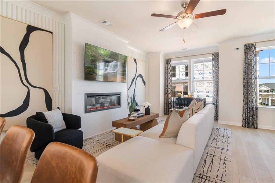 Furnished interior view inside a new home in Silverock, McDonough (Image 12).