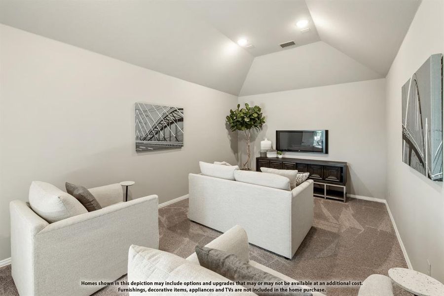 Furnished interior view inside a new home in Abe's Landing, Granbury (Image 7).