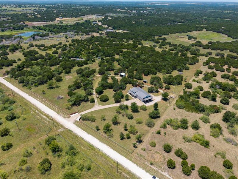 10 acre ranchette property fully fenced, cross fenced with 2 pastures for rotating livestock with gate entrance.