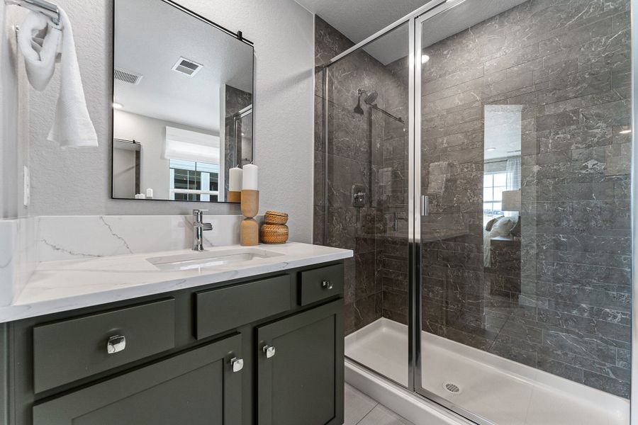 Representative furnished interior of a home built from the Windsor by Taylor Morrison in Macanta City Collection, Castle Rock (Image 37).