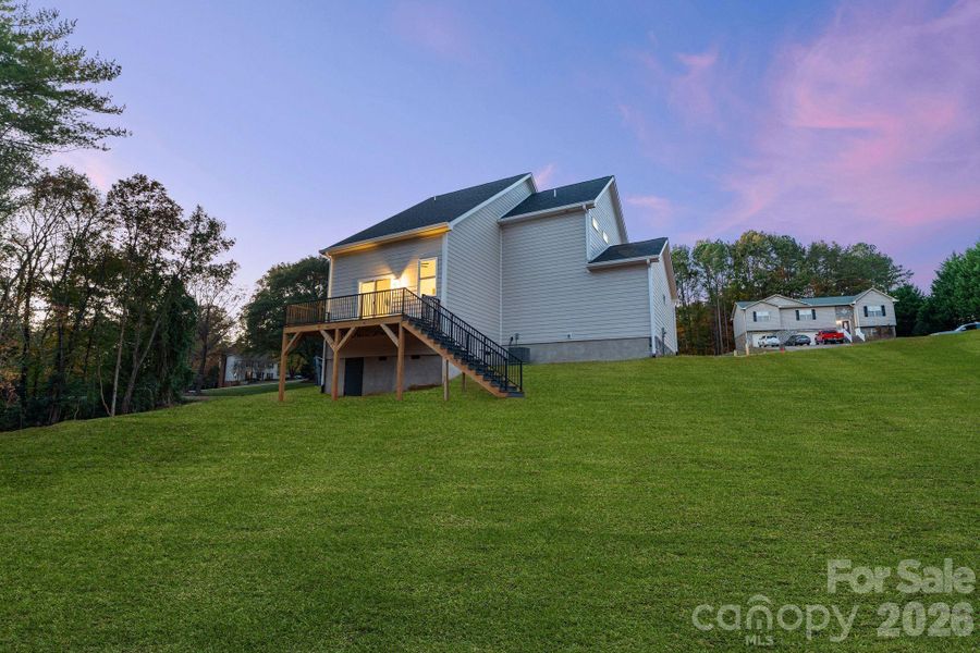 Exterior details and patio area of a home in , Hickory (Image 31).
