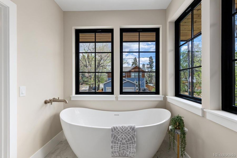 Furnished interior view inside a new home in , Denver (Image 40).