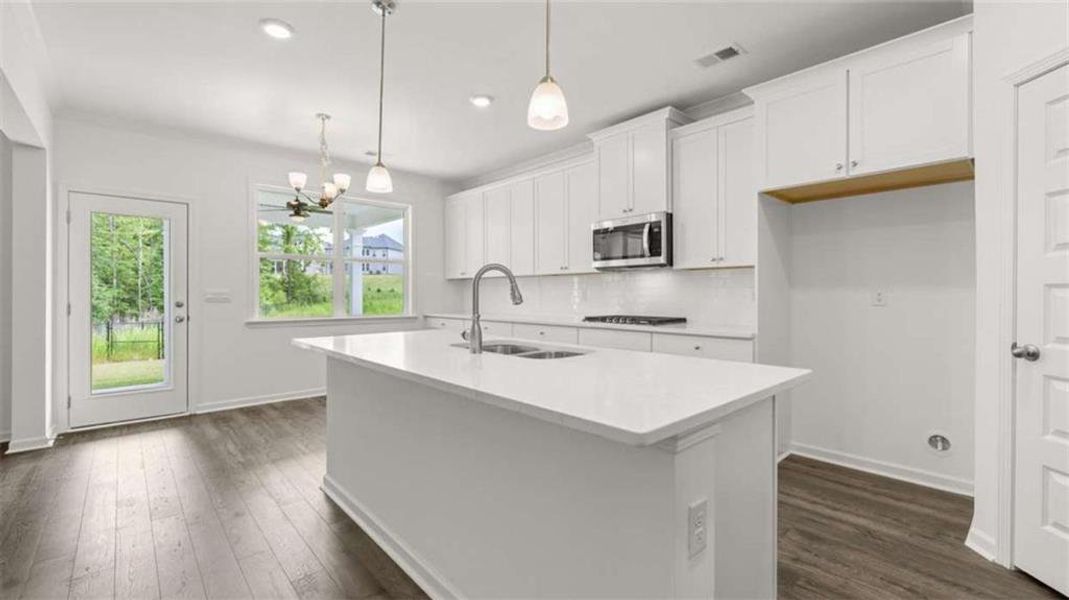Furnished interior view inside a new home in Water Oak Estates, Lawrenceville (Image 9). Furnished interior view inside a new home in Water Oak Estates, Lawrenceville (Image 9).