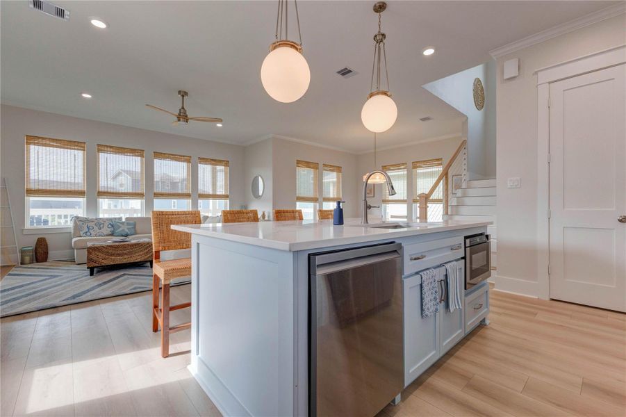 Furnished interior view inside a new home in , Galveston (Image 13).