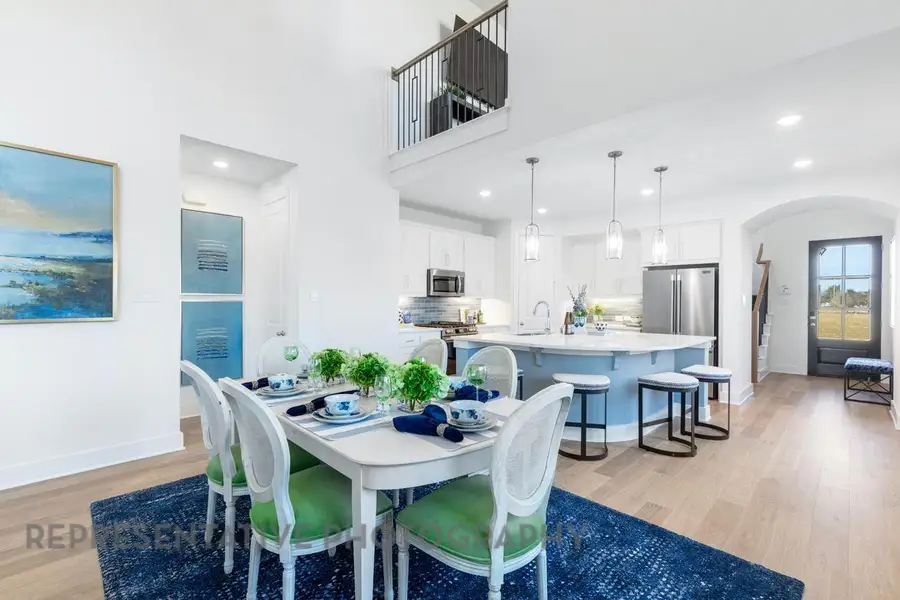 Furnished interior view inside a new home in Pomona, Manvel (Image 11).