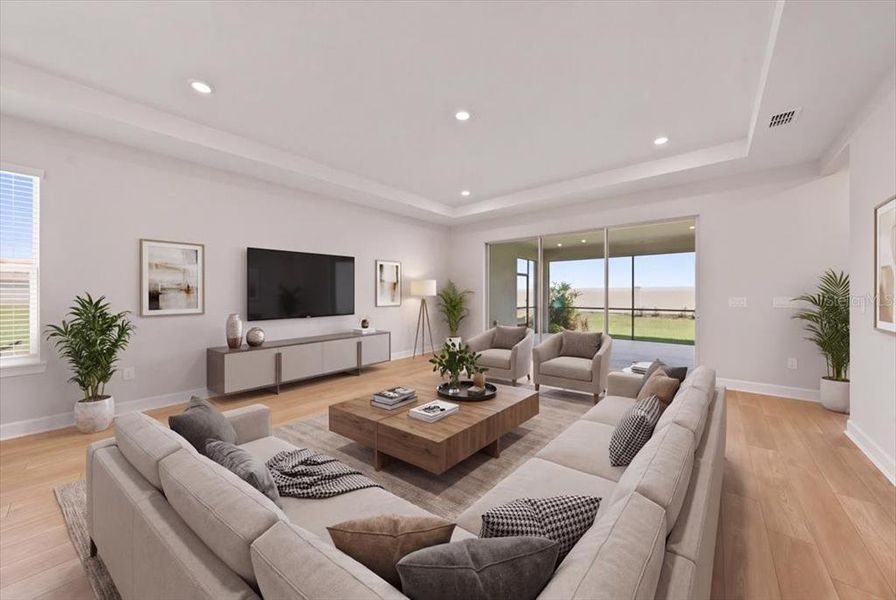 Furnished interior view inside a new home in Coasterra Community Group Page, Palmetto (Image 5).