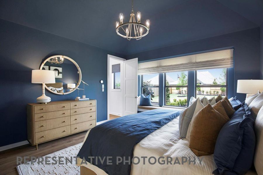 Furnished interior view inside a new home in Santa Rita Ranch, Liberty Hill (Image 36).
