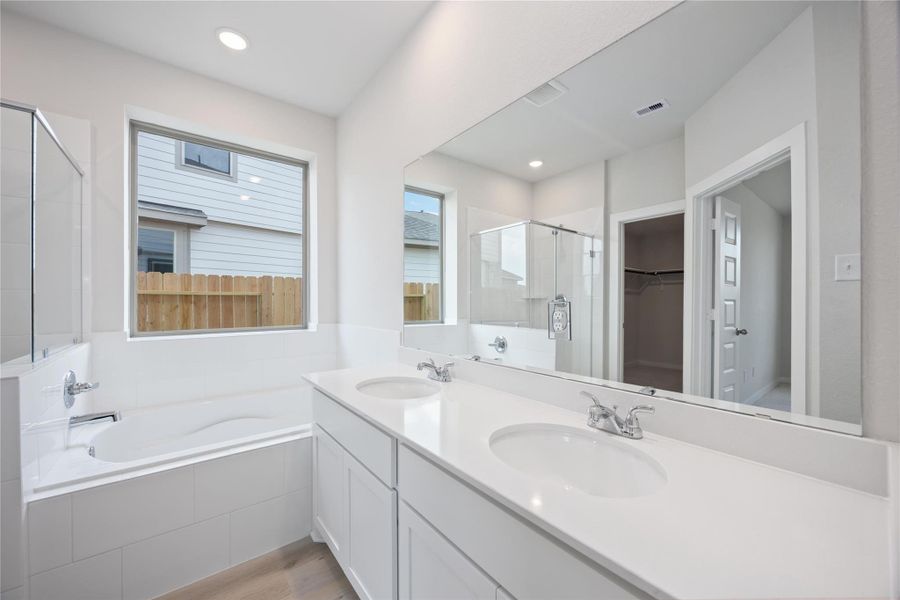 Furnished interior view inside a new home in Bluestem, Brookshire (Image 11). Furnished interior view inside a new home in Bluestem, Brookshire (Image 11).