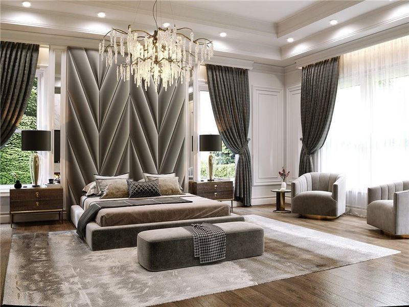 Furnished interior view inside a new home in , Buford (Image 7).