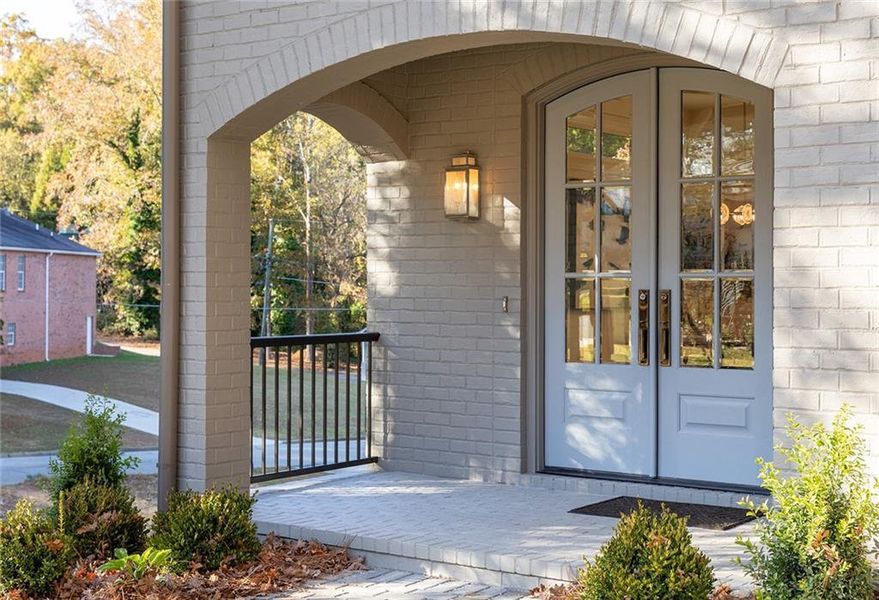 Exterior details and patio area of a home in , Scottdale (Image 30).