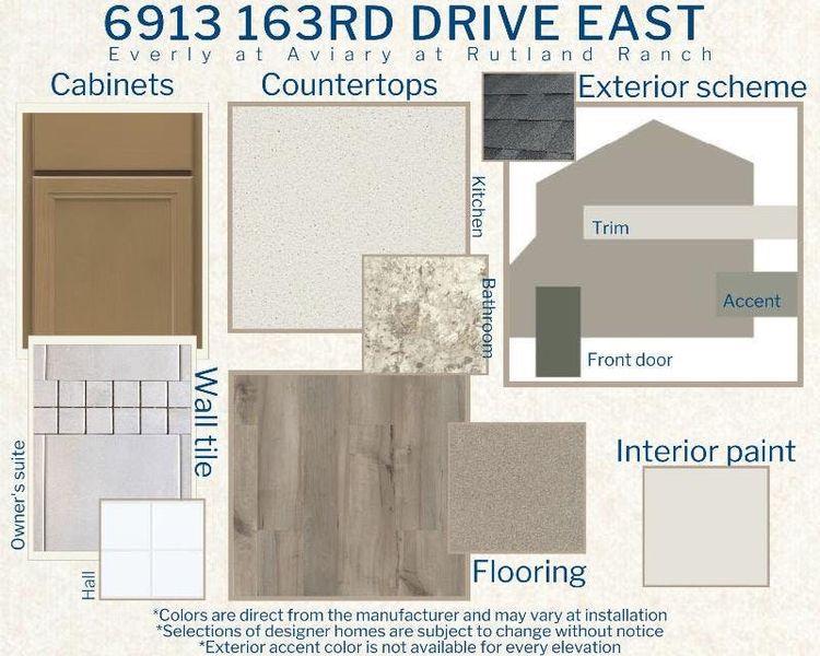 Everly - Colors for this home Everly - Colors for this home