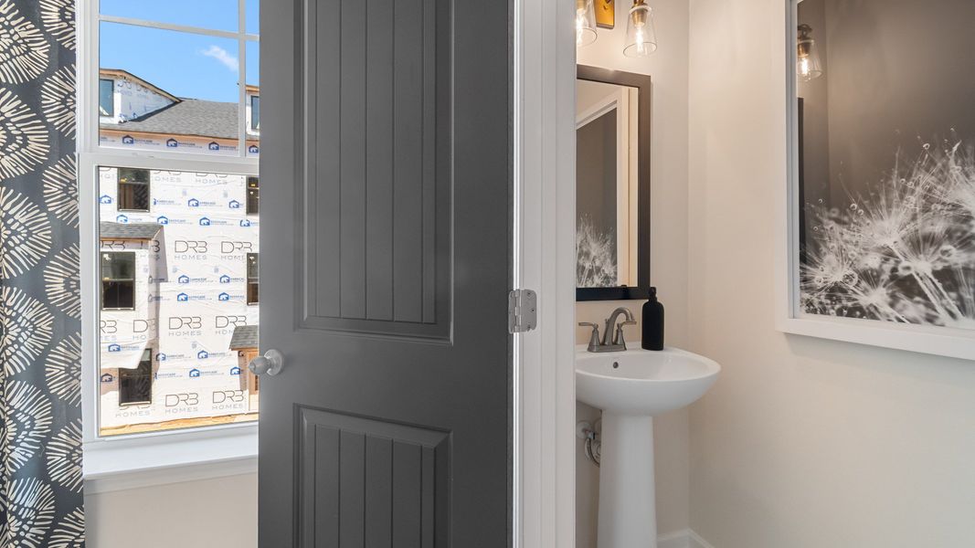 Representative furnished interior of a home built from the Seaton by DRB Homes in Barrett Pointe, Kennesaw (Image 17).