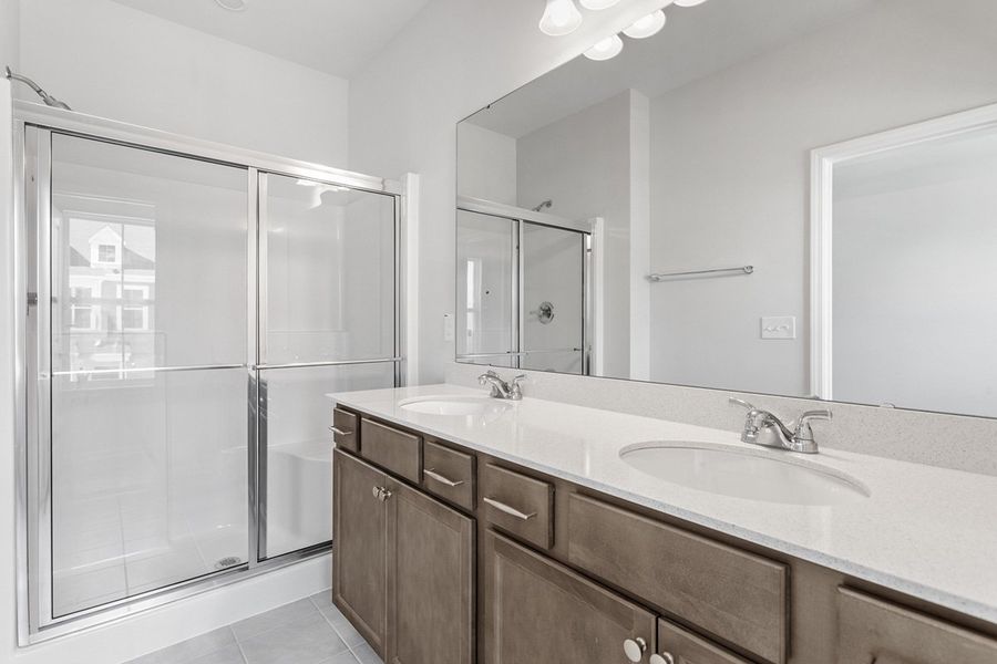 Furnished interior view inside a new home in Renaissance at White Oak, Garner (Image 8).