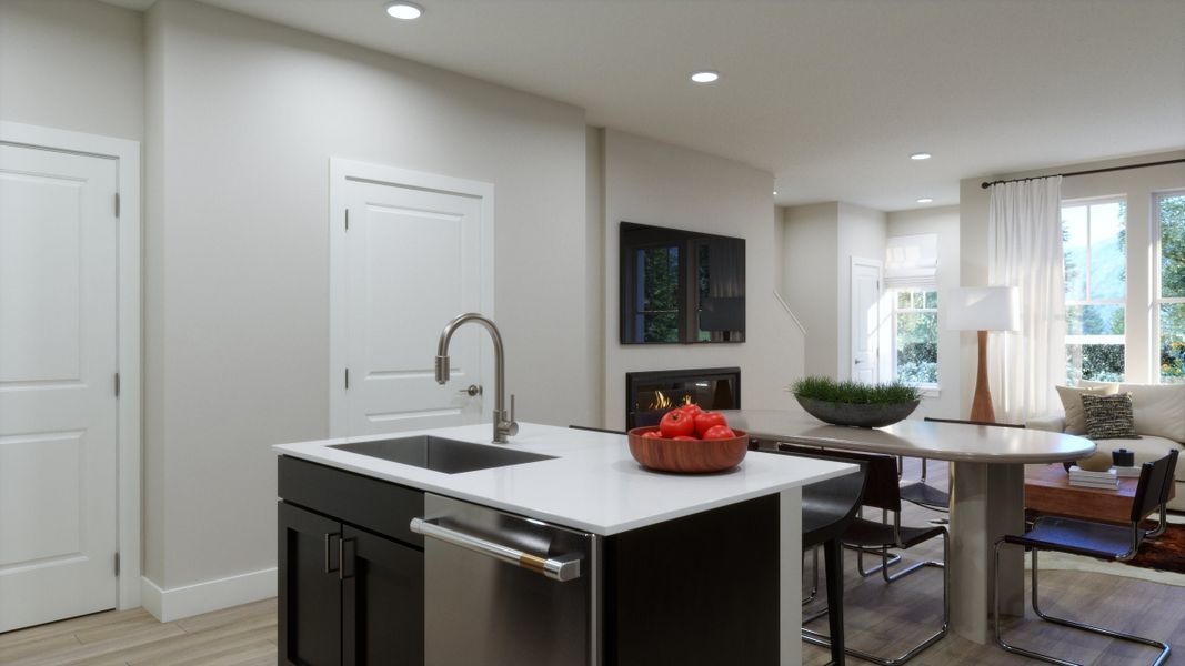 Representative furnished interior of a home built from the B - End by Trumark Homes in Erie Highlands, Erie (Image 7).