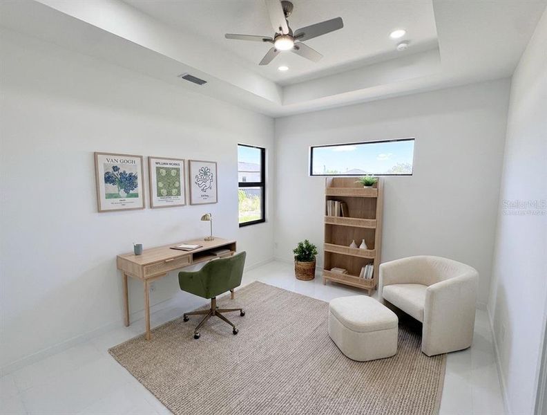 Furnished interior view inside a new home in , Cape Coral (Image 14). Furnished interior view inside a new home in , Cape Coral (Image 14).