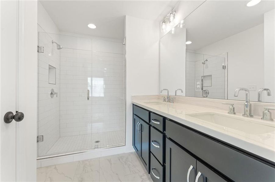 Furnished interior view inside a new home in East Park Village, Kennesaw (Image 13). Furnished interior view inside a new home in East Park Village, Kennesaw (Image 13).