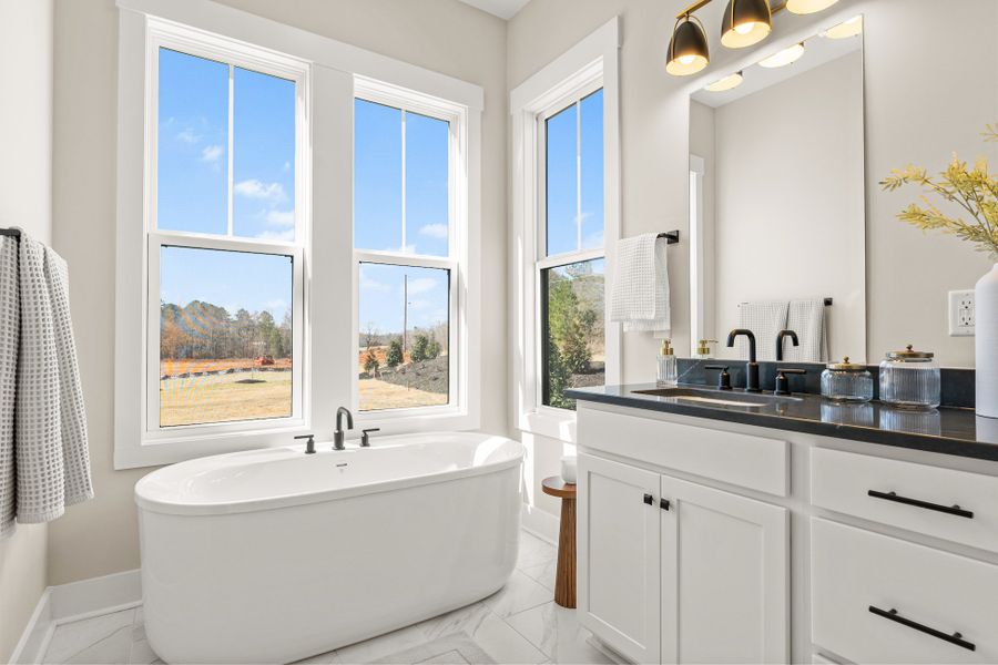 Representative furnished interior of a home built from the Emmy by Hunter Quinn Homes in Greenpond Acres, Woodruff (Image 28).