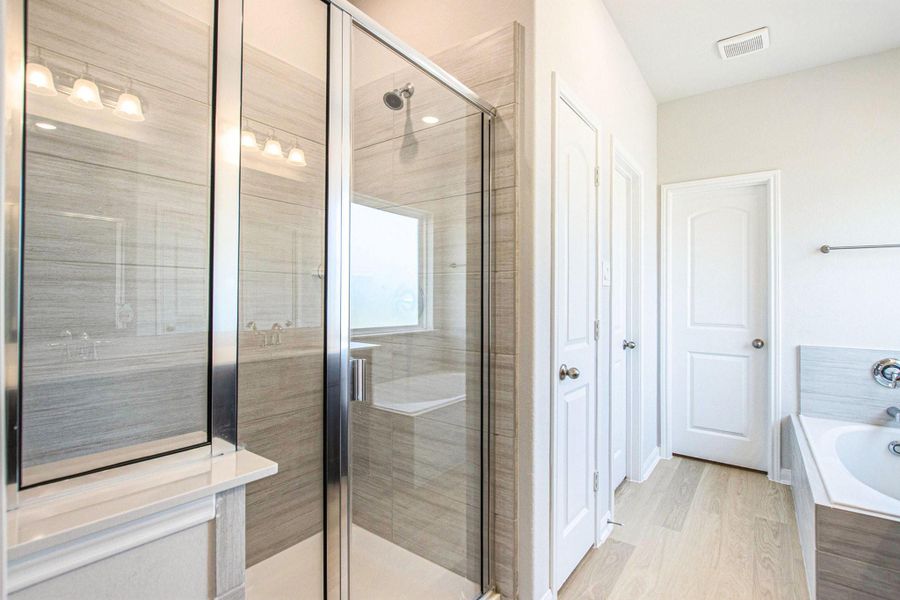 Furnished interior view inside a new home in , Bay City (Image 14). Furnished interior view inside a new home in , Bay City (Image 14).