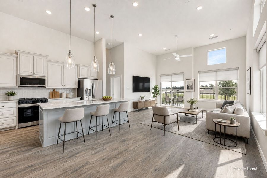 Furnished interior view inside a new home in Cottonwood Creek, Rowlett (Image 7).