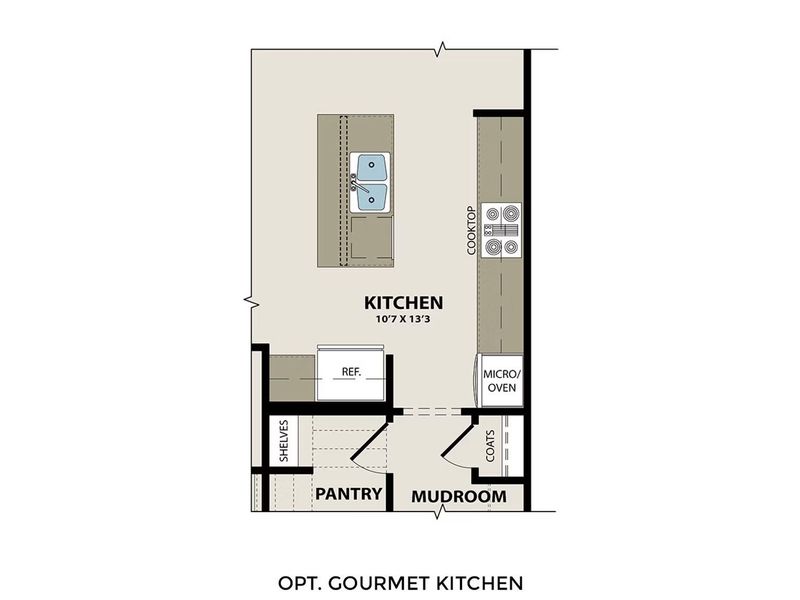 2D floor plan layout of this home in Lake Park Villas, Wylie, TX (Image 5).