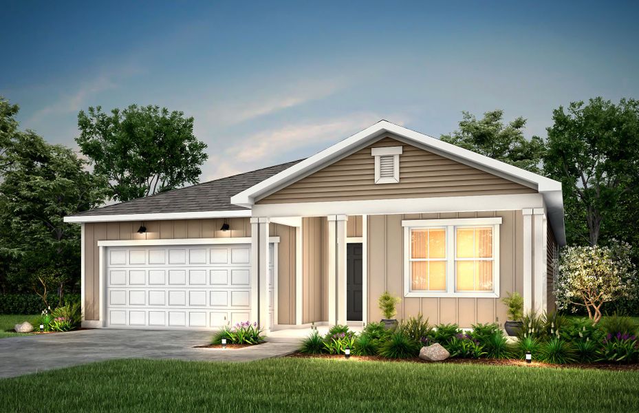 Front exterior of a new home in Salem Bay, Beaufort, SC, highlighting curb appeal (Image 13).