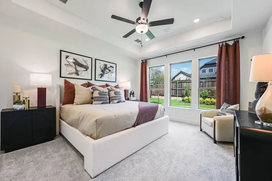 Furnished interior view inside a new home in South Oak, Lakewood Village (Image 9).