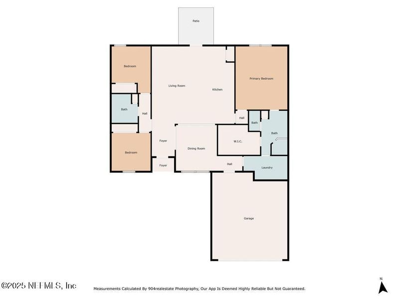 2D floor plan layout of this home in , Jacksonville, FL (Image 5).