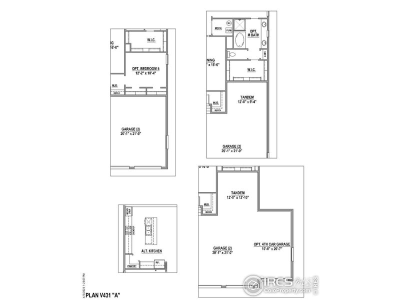 2D floor plan layout of this home in Barefoot Lakes, Longmont, CO (Image 2).