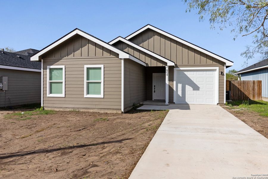 Front exterior of a new home in , Beeville, TX, highlighting curb appeal (Image 2). Front exterior of a new home in , Beeville, TX, highlighting curb appeal (Image 2).