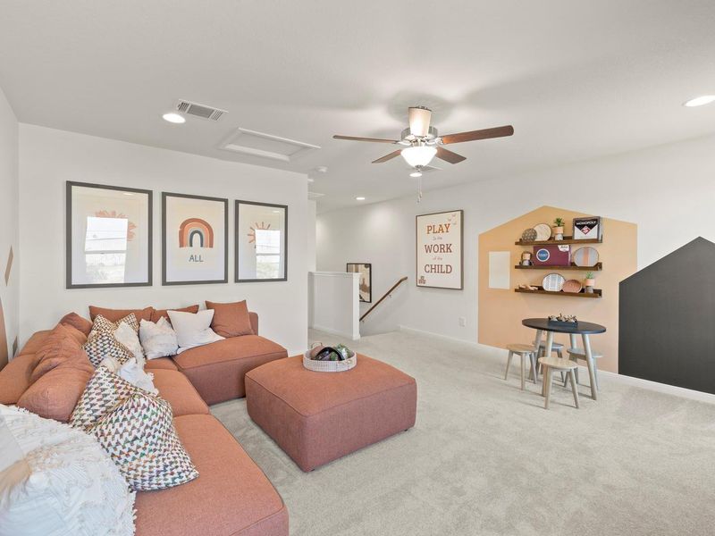 Furnished interior view inside a new home in Cool Water at Sonterra, Jarrell (Image 7).