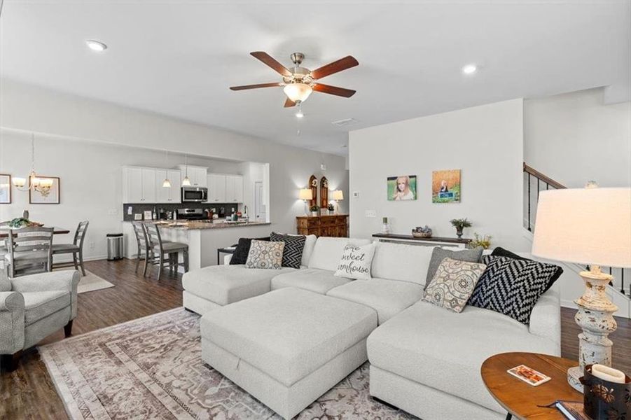 Furnished interior view inside a new home in Jackson Farm, Cartersville (Image 36).
