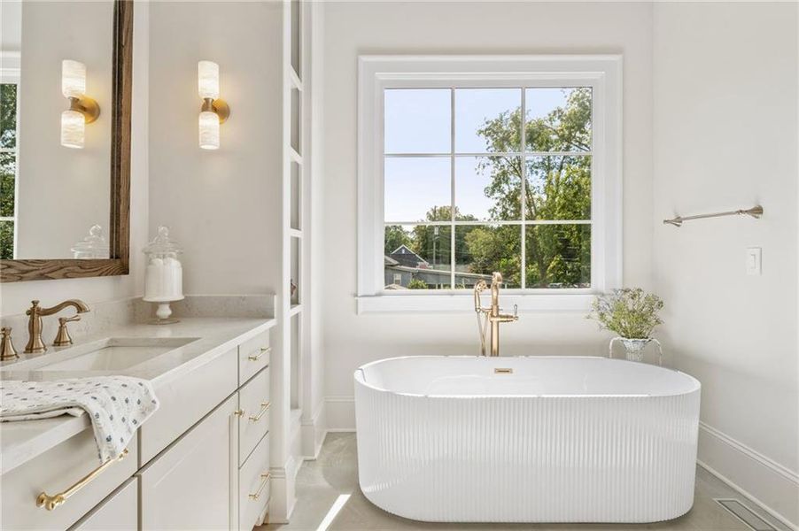Furnished interior view inside a new home in , Marietta (Image 34).