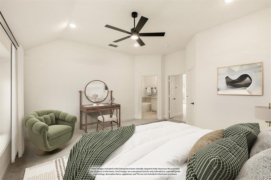 Furnished interior view inside a new home in West Crossing, Anna (Image 4).