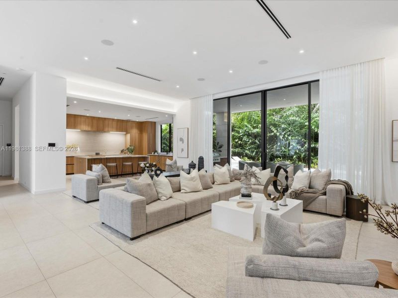 Furnished interior view inside a new home in , Miami (Image 8).