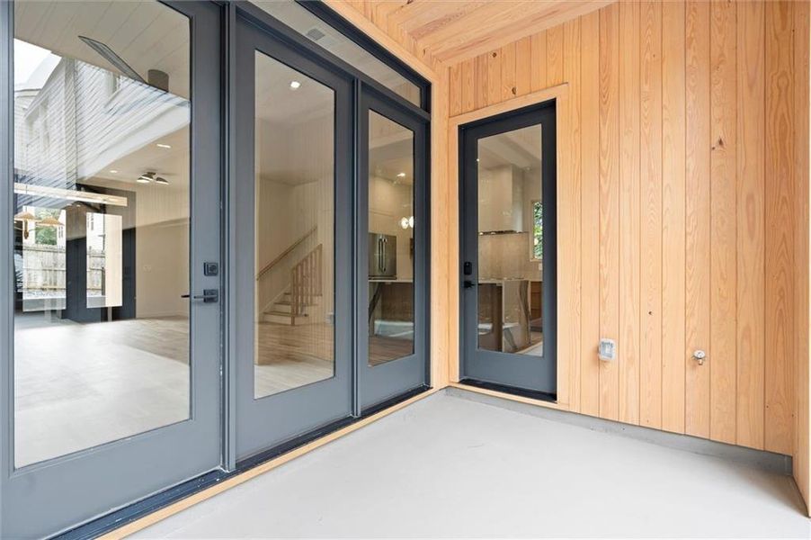 Exterior details and patio area of a home in , Atlanta (Image 34).