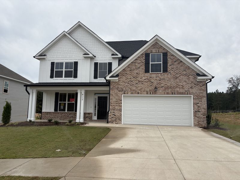 Front exterior of a new home in Tillery Park, Grovetown, GA, highlighting curb appeal (Image 2). Front exterior of a new home in Tillery Park, Grovetown, GA, highlighting curb appeal (Image 2).