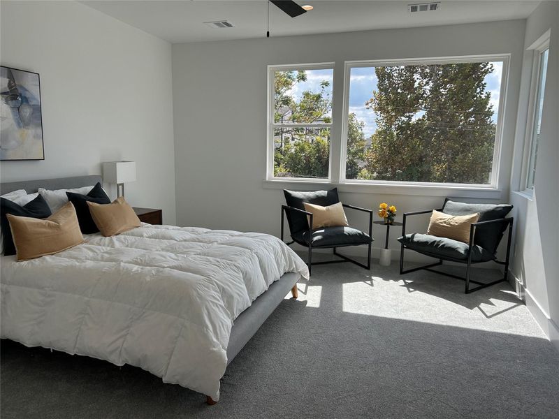 Furnished interior view inside a new home in Crawford Place, Houston (Image 7).