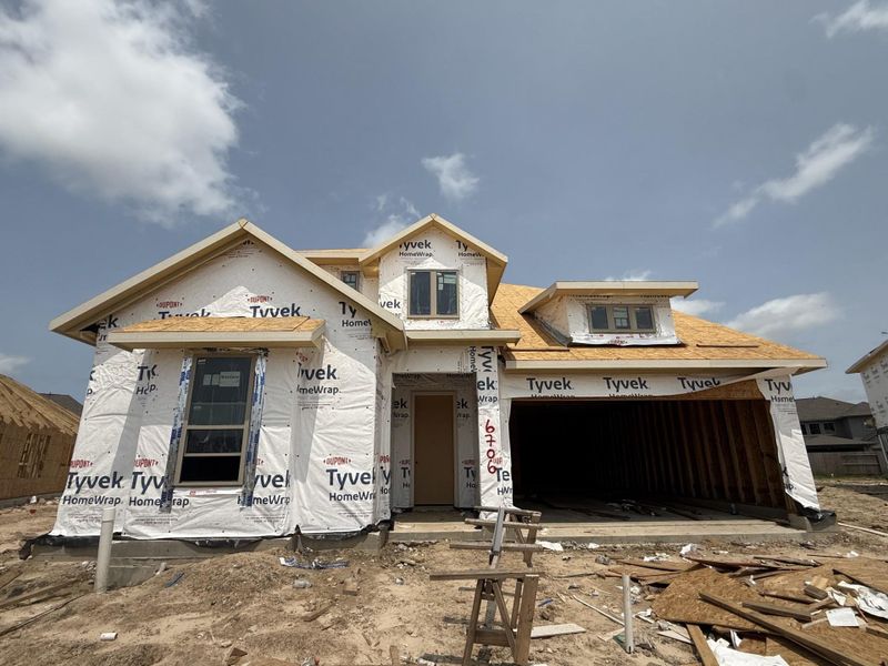 In-progress construction of a new home in Valencia, Manvel, TX (Image 5).