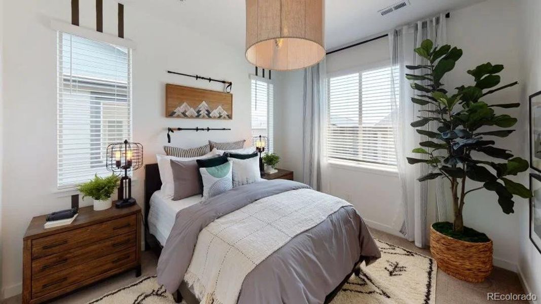 Furnished interior view inside a new home in Vermilion Creek: The Skyline Collection, Centennial (Image 10).