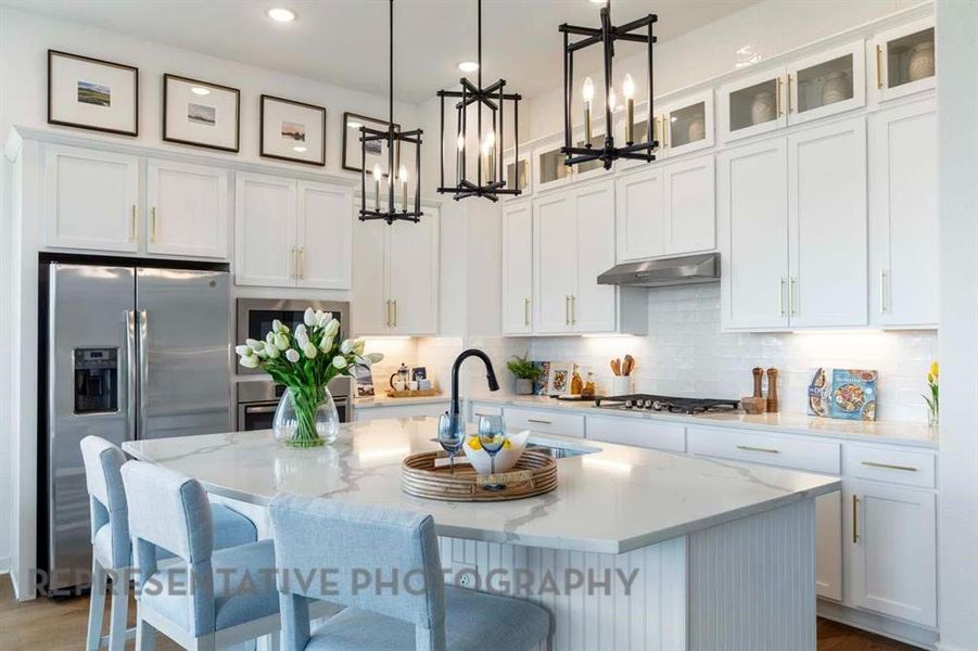 Furnished interior view inside a new home in Tavolo Park, Fort Worth (Image 3). Furnished interior view inside a new home in Tavolo Park, Fort Worth (Image 3).
