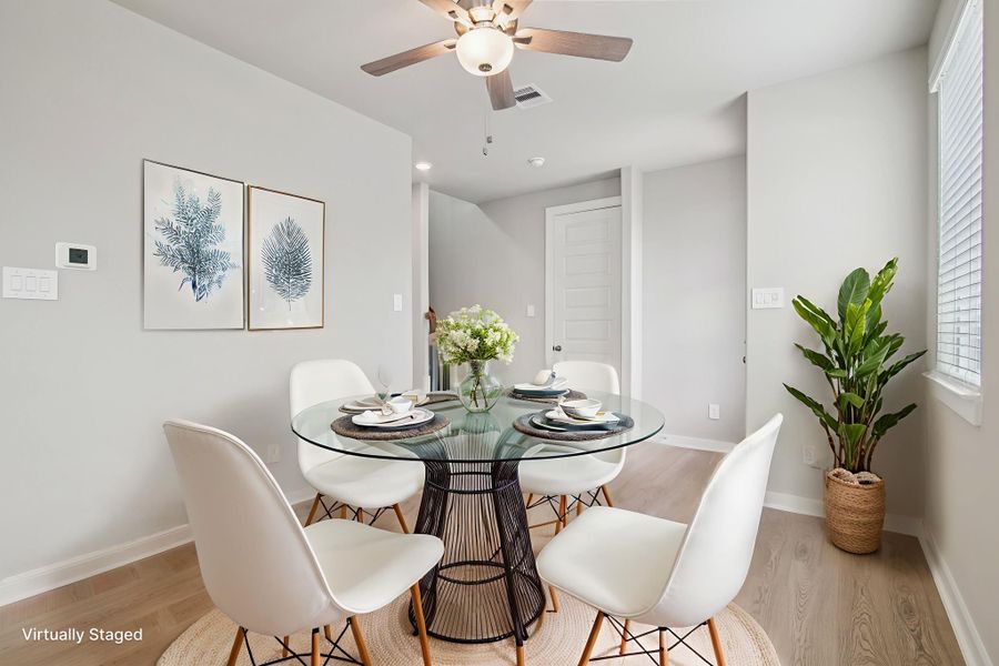 Furnished interior view inside a new home in Pinewood Trails - City Series, Atascocita (Image 4).