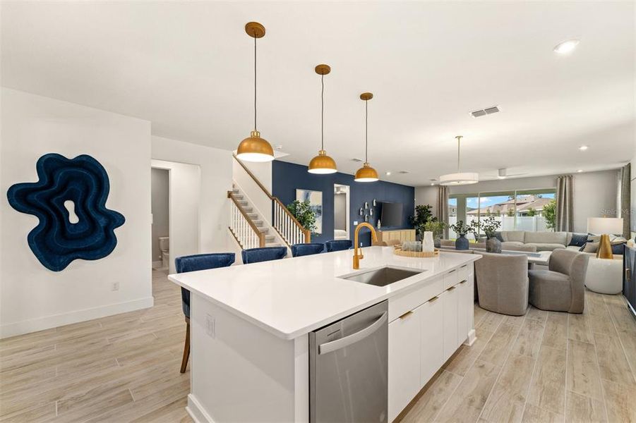 Furnished interior view inside a new home in Meridian Parks, Orlando (Image 7).