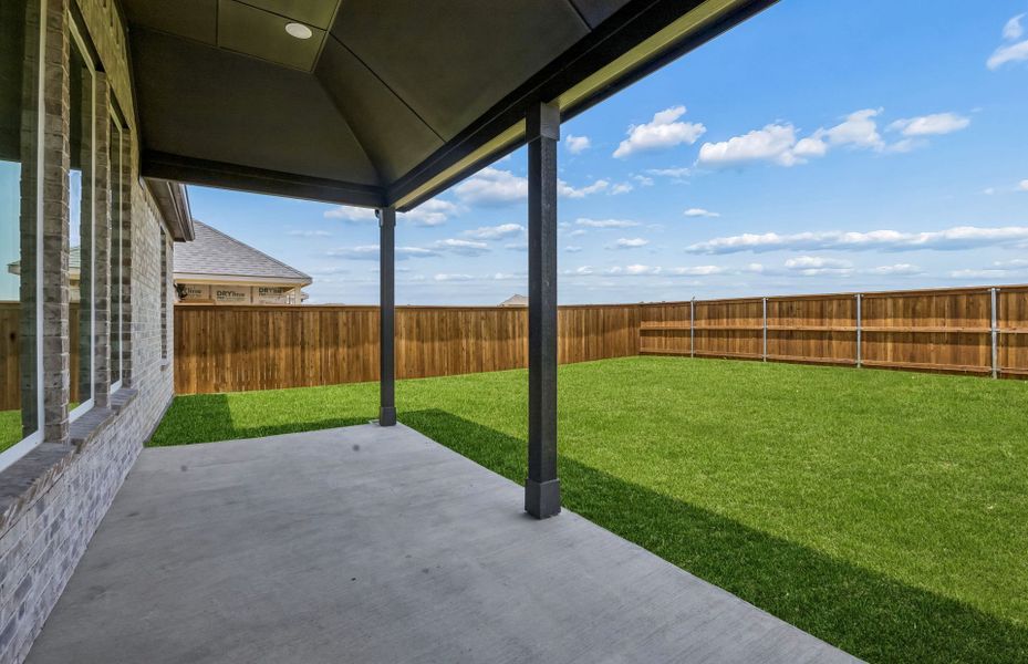 Exterior details and patio area of a home in Overland Grove, Forney (Image 3). Exterior details and patio area of a home in Overland Grove, Forney (Image 3).