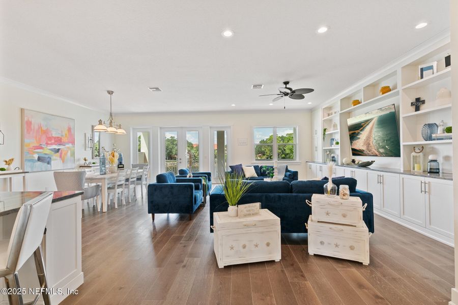 Furnished interior view inside a new home in , Palm Coast (Image 8). Furnished interior view inside a new home in , Palm Coast (Image 8).