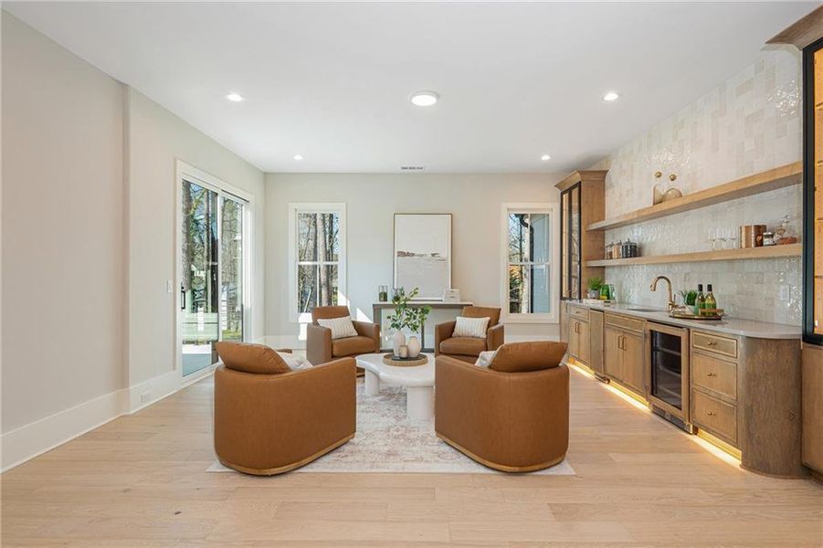 Furnished interior view inside a new home in , Alpharetta (Image 60).