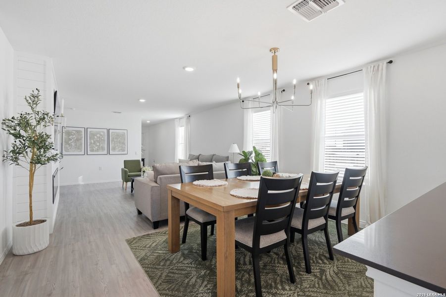 Furnished interior view inside a new home in Mission del Lago, San Antonio (Image 13). Furnished interior view inside a new home in Mission del Lago, San Antonio (Image 13).