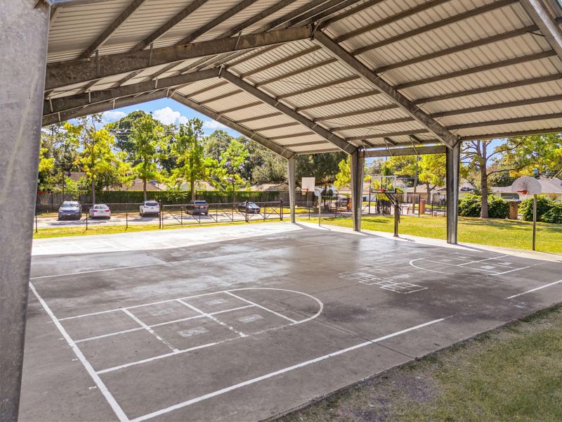Play area is just a short distance away next to the pool.