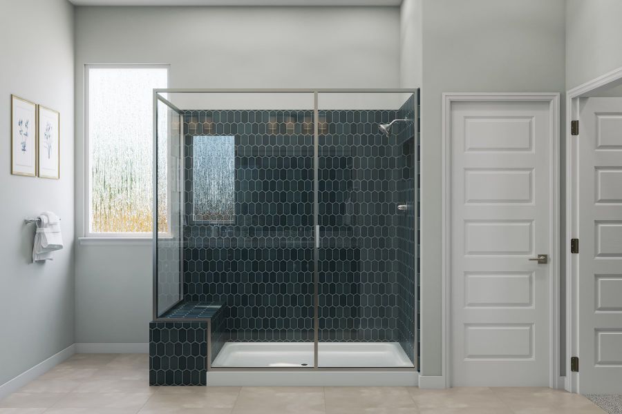 Representative furnished interior of a home built from the Hawthorn by Tri Pointe Homes in Lagos Reserve, Manor (Image 11).